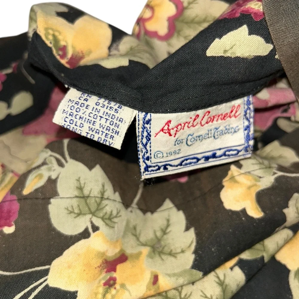 April Cornel Vintage 90s mixed floral patterns standard pillow cover